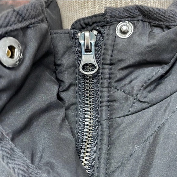 Thread & Supply Puffer Jacket Zip and Snap Black Size Large L - Picture 2 of 5